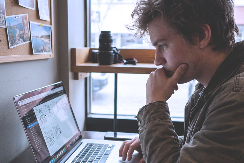 Short film director on set